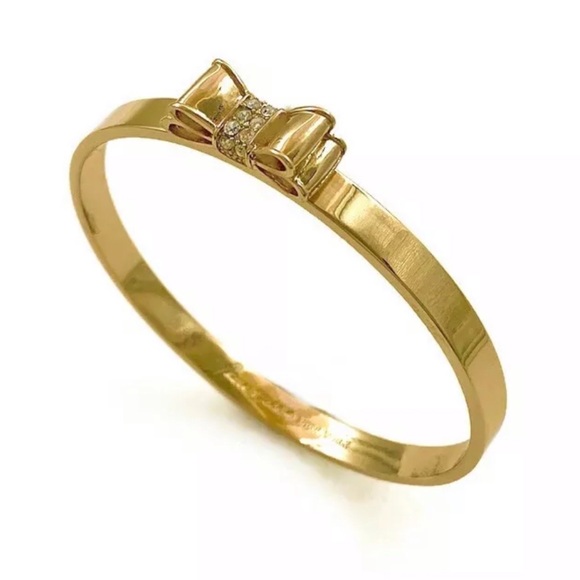 Kate Spade🎀💫bangle moon river crystal gold bracelet - Picture 1 of 9